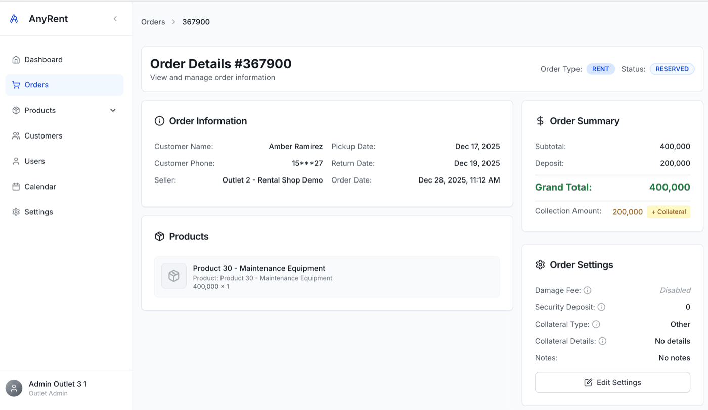 Order Details