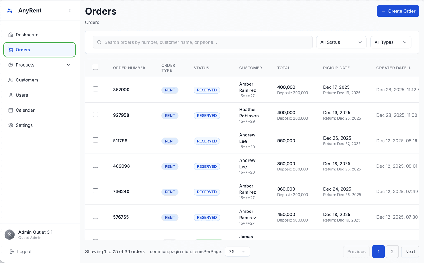 Order Management